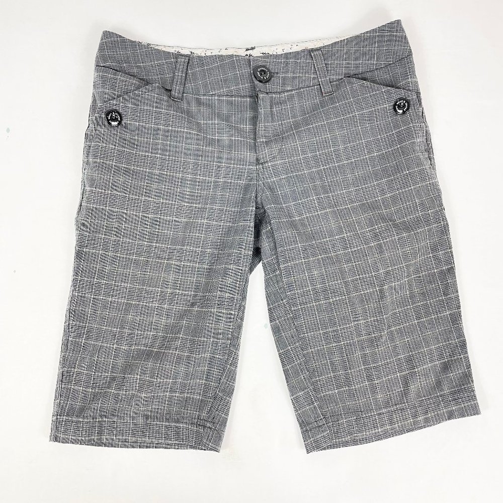 3/$25 Womens Element Long Bermuda Shorts Gray 5